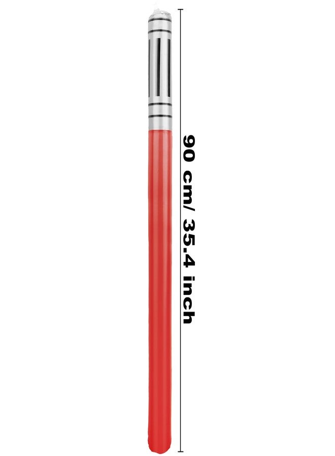 Haconba 20 Pack Inflatable Light Saber Blow up Light Sword Toys for Kids Cosplay Halloween Theme Party Favors, 5 Colors - Image 2